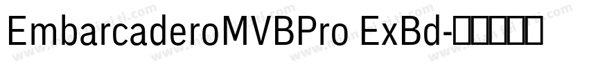 EmbarcaderoMVBPro ExBd字体转换